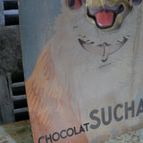 ancienne publicité carton chocolat suchard