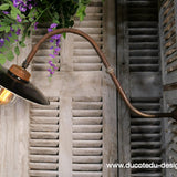 col de cygne applique lampe de cour traditionnelle tres grand exterieur