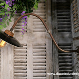 col de cygne applique lampe de cour traditionnelle tres grand exterieur