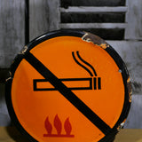 Enamel sign indicating Russian factory non-smoking ref R84