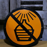 Enamel sign indicating Russian factory, no heat, ref R88