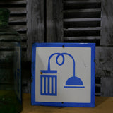 Plaque emaillee signalitique usine russe douche ref C103