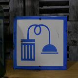 Plaque emaillee signalitique usine russe douche ref C103