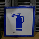 Large enamel sign for Russian oxygen factory, ref G31