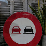 ancien panneau de signalisation Suisse depassement ref d1