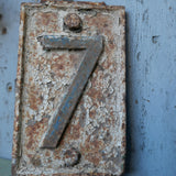 cast iron kilometer marker 7