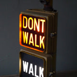 New York feu dont walk americain vintage USA jaune d'origine
