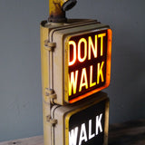 New York feu dont walk americain vintage USA jaune d'origine