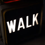 New York feu dont walk americain vintage USA jaune d'origine