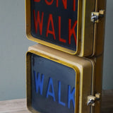 New York feu dont walk americain vintage USA jaune d'origine
