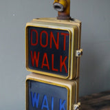 New York feu dont walk americain vintage USA jaune d'origine