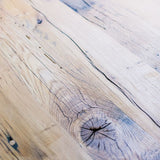 table industrielle plateau chene massif pietement fonte New York