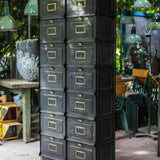 ancien grand meuble 30 casiers industriel a clapet strafor 1920