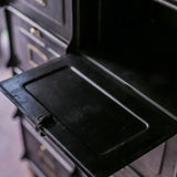 ancien grand meuble 30 casiers industriel a clapet strafor 1920