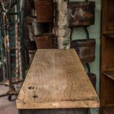 ancien meuble console 15 casiers industriel a clapet Roneo 1950 plateau chene massif