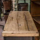 ancien meuble console 10 casiers industriel a clapet Roneo 1950 plateau chene massif
