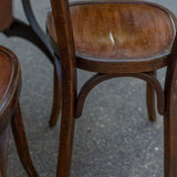 set of 6 antique Baumann bistro chairs