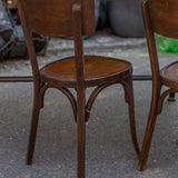 set of 6 antique Baumann bistro chairs