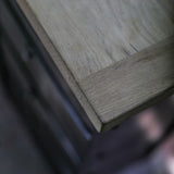 ancien meuble console 12 casiers industriel a clapet Roneo 1950 plateau chene massif