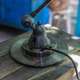 Jielde 5-arm polished graphite industrial workshop lamp