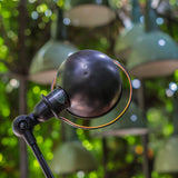 Jielde 5-arm polished graphite industrial workshop lamp