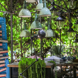 Jielde 5-arm polished graphite industrial workshop lamp