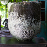 Unique large industrial foundry crucible, ideal planter