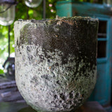 Unique large industrial foundry crucible, ideal planter