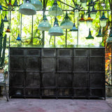 ancien vestiaire d'usine 6 portes grand modele bas