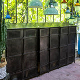 ancien vestiaire d'usine 6 portes grand modele bas