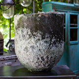 Unique large industrial foundry crucible, ideal planter