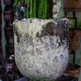 Unique large industrial foundry crucible, ideal planter