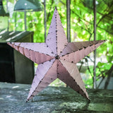 Amish barn star, pink zinc, 60 cm model