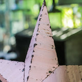 Amish barn star, pink zinc, 60 cm model