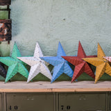 black zinc Amish barn star, 60 cm model