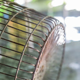 ancien panier en acier pour la recolte des fruits