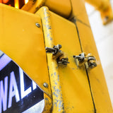 New York feu dont walk americain vintage USA jaune d'origine avec fixations murale