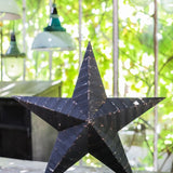 black zinc Amish barn star, 60 cm model