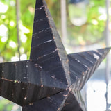 black zinc Amish barn star, 60 cm model