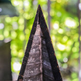 black zinc Amish barn star, 60 cm model