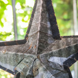 black zinc Amish barn star, 60 cm model