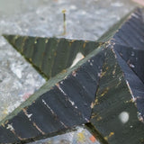 black zinc Amish barn star, 60 cm model