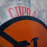 Grande plaque emaillee signalitique usine russe outils