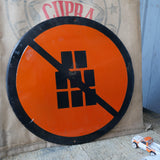 Grande plaque emaillee signalitique usine russe caisses