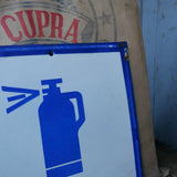 Large enamel sign for a Russian oxygen factory