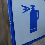 Large enamel sign for a Russian oxygen factory
