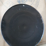 Plaque emaillee signalitique usine russe jaune harnais