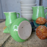 Lot de 3 pots à lait vert