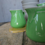 Lot de 3 pots à lait vert
