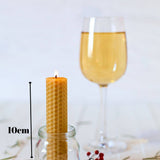 L'ABELLAMEL Lot de 18 paquets de 6 bougies en cire d'abeille 10 x 2 cm